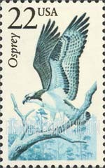 FindYourStampsValue: OSPREY - North American Wildlife