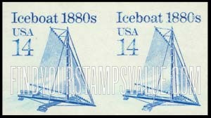 FindYourStampsValue: ICEBOAT 1880s - Transportation Coil