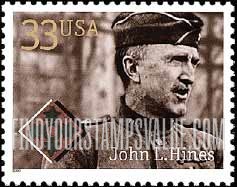 FindYourStampsValue: DISTINGUISHED SOLDIERS - Major General John L. Hines
