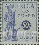 FindYourStampsValue: POSTAL SAVINGS - Minute Man