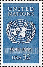 FindYourStampsValue: UNITED NATIONS, 50th ANNIVERSARY