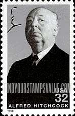 FindYourStampsValue: LEGENDS OF HOLLYWOOD - Alfred Hitchcock