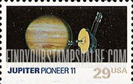 FindYourStampsValue: SPACE EXPLORATION - Jupiter, Pioneer 11, Booklet stamp