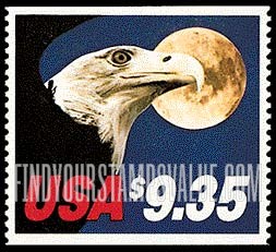 FindYourStampsValue: EAGLE AND MOON, booklet stamp