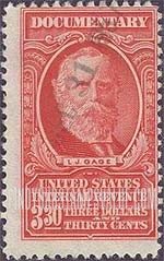 FindYourStampsValue: DOCUMENTARY ISSUE - L.J. Gage