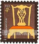 FindYourStampsValue: AMERICAN DESIGN SERIES - Chippendale Chair, Self-Adhesive stamp