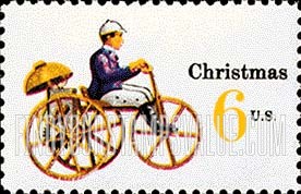 FindYourStampsValue: CHRISTMAS - Mechanical Tricycle