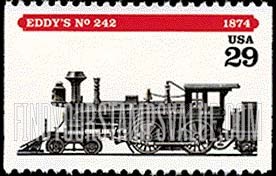FindYourStampsValue: LOCOMOTIVES - Eddy's No.242