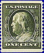 FindYourStampsValue: BENJAMIN FRANKLIN, Coil Stamp