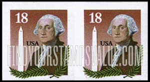 FindYourStampsValue: GEORGE WASHINGTON, WASHINGTON MONUMENT, Coil Stamps