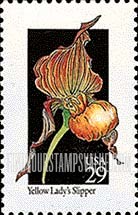 FindYourStampsValue: WILDFLOWERS - Yellow Lady's Slipper