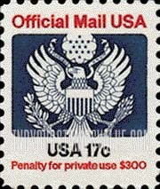 FindYourStampsValue: OFFICIAL MAIL - Great Seal, 17c