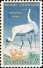 FindYourStampsValue: WILDLIFE CONSERVATION - Whooping Cranes
