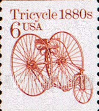 FindYourStampsValue: TRICYCLE 1880s - Transportation Coil