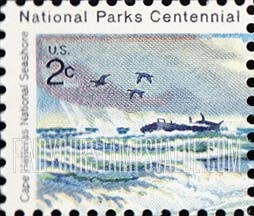 FindYourStampsValue: CAPE HATTERAS NATIONAL SEASHORE - Hulk of Ship