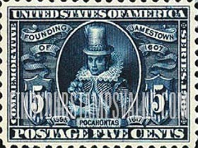 FindYourStampsValue: JAMESTOWN EXPOSITION ISSUE - Pocahontas