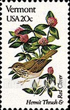 FindYourStampsValue: VERMONT - State Birds and Flowers