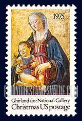FindYourStampsValue: CHRISTMAS - Madonna and Child, by Domenico Ghirlandaio