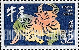 FindYourStampsValue: YEAR OF THE OX - Chinese New Year