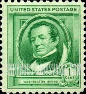 FindYourStampsValue: FAMOUS AMERICAN AUTHORS - Washington Irving