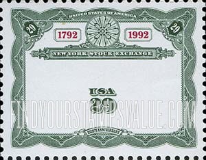 FindYourStampsValue: NEW YORK STOCK EXCHANGE BICENTENNIAL