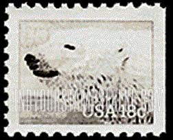 FindYourStampsValue: AMERICAN WILDLIFE - Polar bear, booklet stamp
