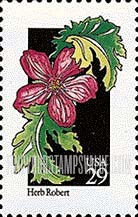 FindYourStampsValue: WILDFLOWERS - Herb Robert