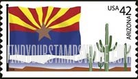 FindYourStampsValue: FLAGS OF OUR NATION - Arizona, Self-Adhesive Coil stamp