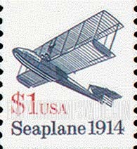 FindYourStampsValue: SEAPLANE 1914 - Transportation Coil