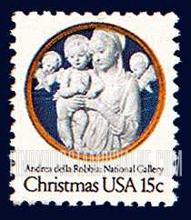 FindYourStampsValue: CHRISTMAS - Madonna and Child with Cherubim