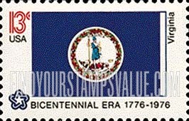 FindYourStampsValue: STATE FLAGS - Virginia