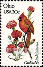 FindYourStampsValue: OHIO - State Birds and Flowers