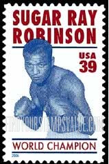 FindYourStampsValue: SUGAR RAY ROBINSON - WORLD CHAMPION, Self-Adhesive stamp