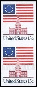 FindYourStampsValue: 13-STAR FLAG, INDEPENDENCE HALL