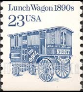 FindYourStampsValue: LUNCH WAGON 1890s - Transportation Coil