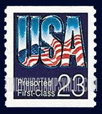 FindYourStampsValue: REFLECTED FLAG, Coil Stamp