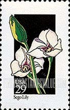 FindYourStampsValue: WILDFLOWERS - Sego Lily